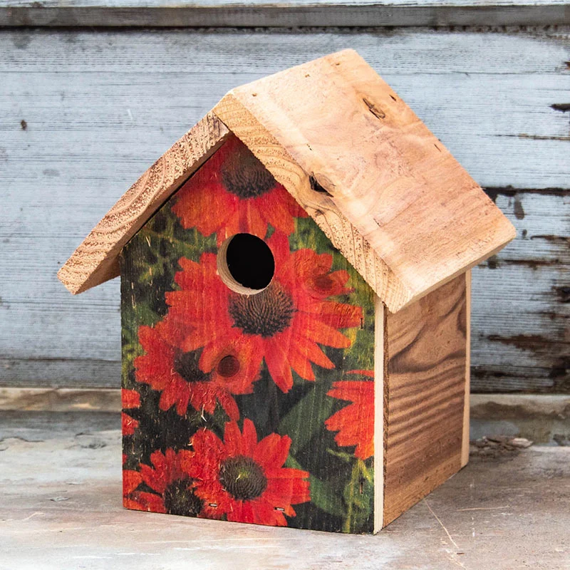 Floral Print Wren Houses