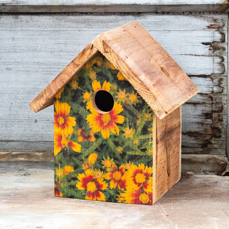 Floral Print Wren Houses - Image 4