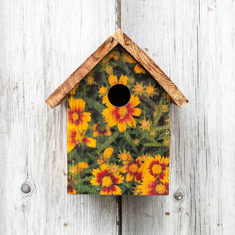 Floral Print Wren Houses - Image 5